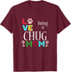 Best Chug Dog Mom I Love Chugs for Girls T-Shirt - T-Shirt | Maroon