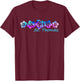 St. Thomas Tropical Flower- Vacation T-Shirt - T-Shirt | Maroon