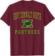 Fort Zumwalt North High School Panthers C1 T-Shirt - T-Shirt | Maroon