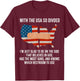 With The USA So Devided I'm Just Glad To Be On The Side God T-Shirt - T-Shirt | Maroon