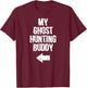 My Ghost Hunting Buddy Ghost Hunt - Left Arrow T-Shirt - T-Shirt | Maroon