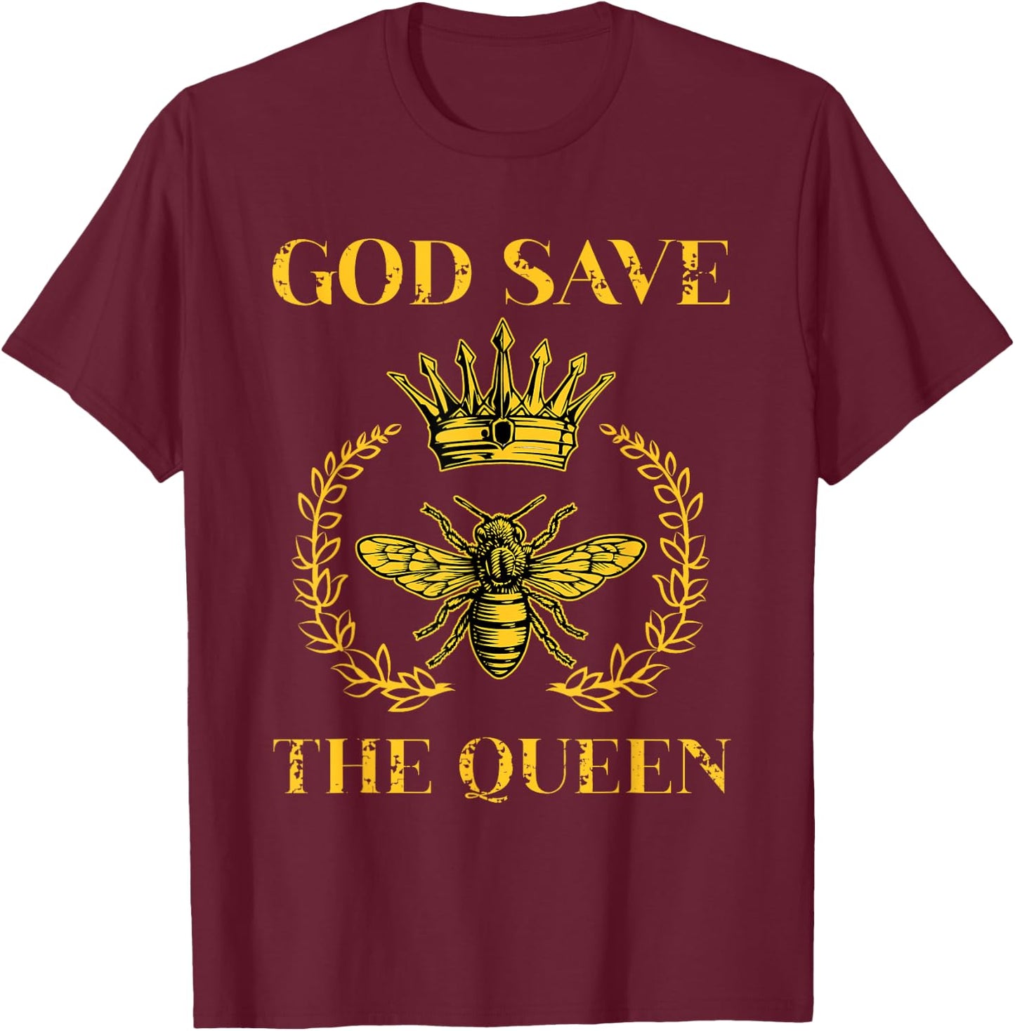 Beekeepers Bee Queen Honey Bee Beeekeeper Gift T-Shirt - T-Shirt | Maroon