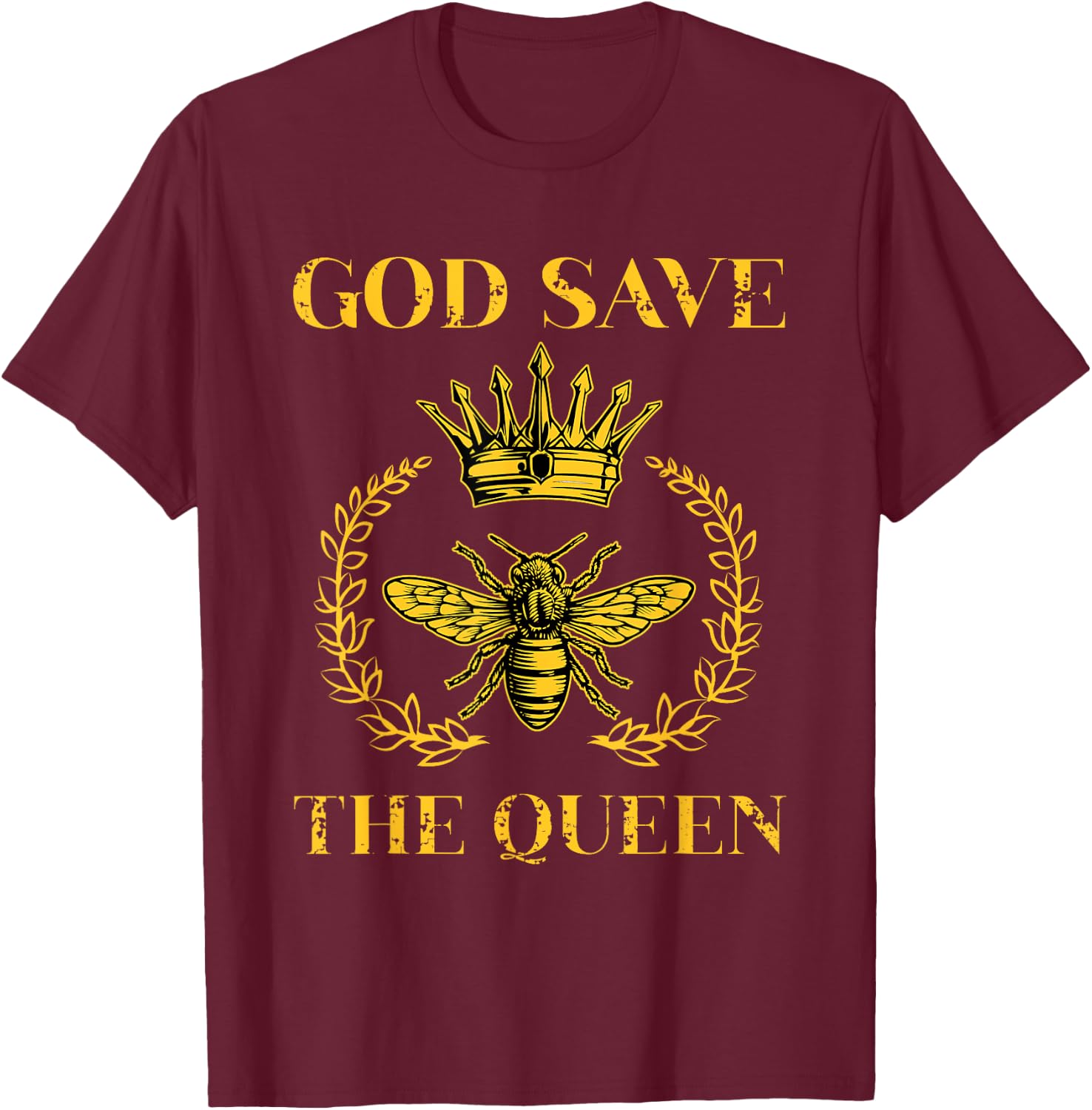 Beekeepers Bee Queen Honey Bee Beeekeeper Gift T-Shirt - T-Shirt | Maroon