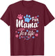 Dog Mama Fur Life | Dog momma | Dog mom Shirt T-Shirt - T-Shirt | Maroon