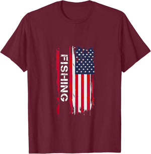 Fishing T-Shirt - T-Shirt | Maroon