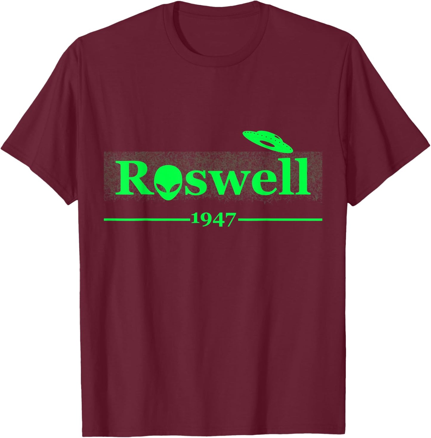 Roswell 1947 Alien UFO New Mexico Believers Gift T-Shirt - T-Shirt | Maroon