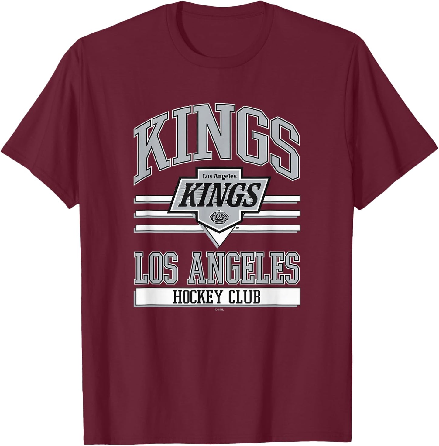 Los Angeles Kings Hockey Club Dark Heather T-Shirt - T-Shirt | Maroon
