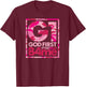 Pink Camo G1 God First Before Me Christian T-Shirt - T-Shirt | Maroon