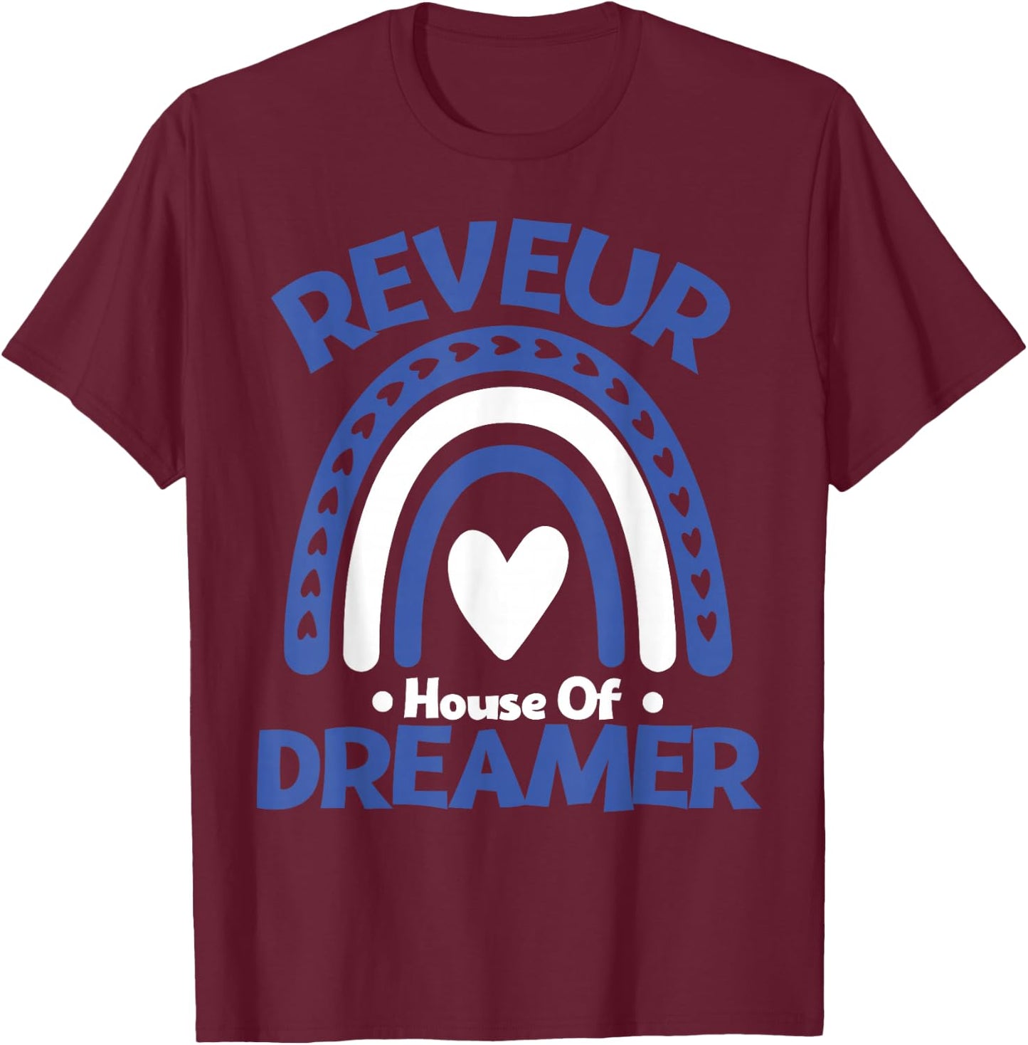 Reveur House of Dreamers Vintage Rainbow Spirit T-Shirt - T-Shirt | Maroon