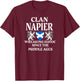 Napier Scottish Family Clan Scotland Name T-Shirt - T-Shirt | Maroon