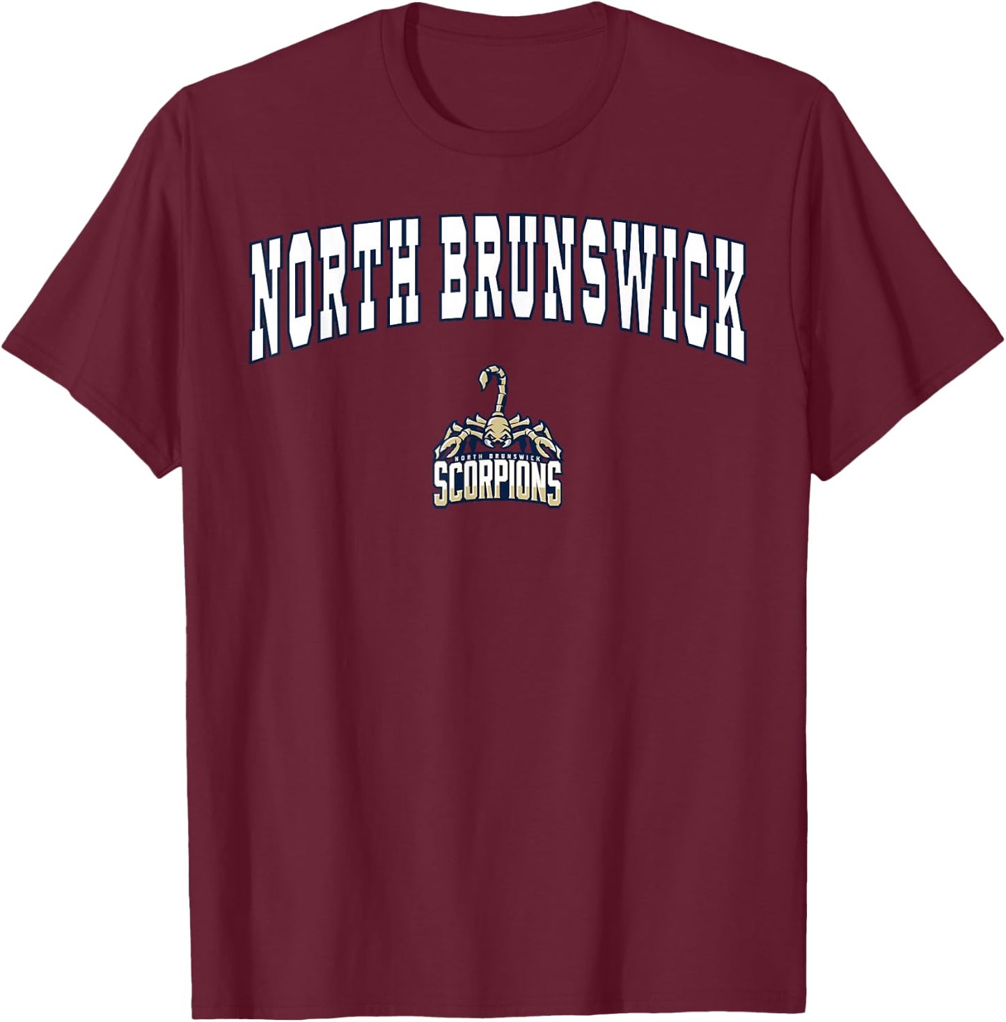 North Brunswick High School Scorpions T-Shirt - T-Shirt | Maroon