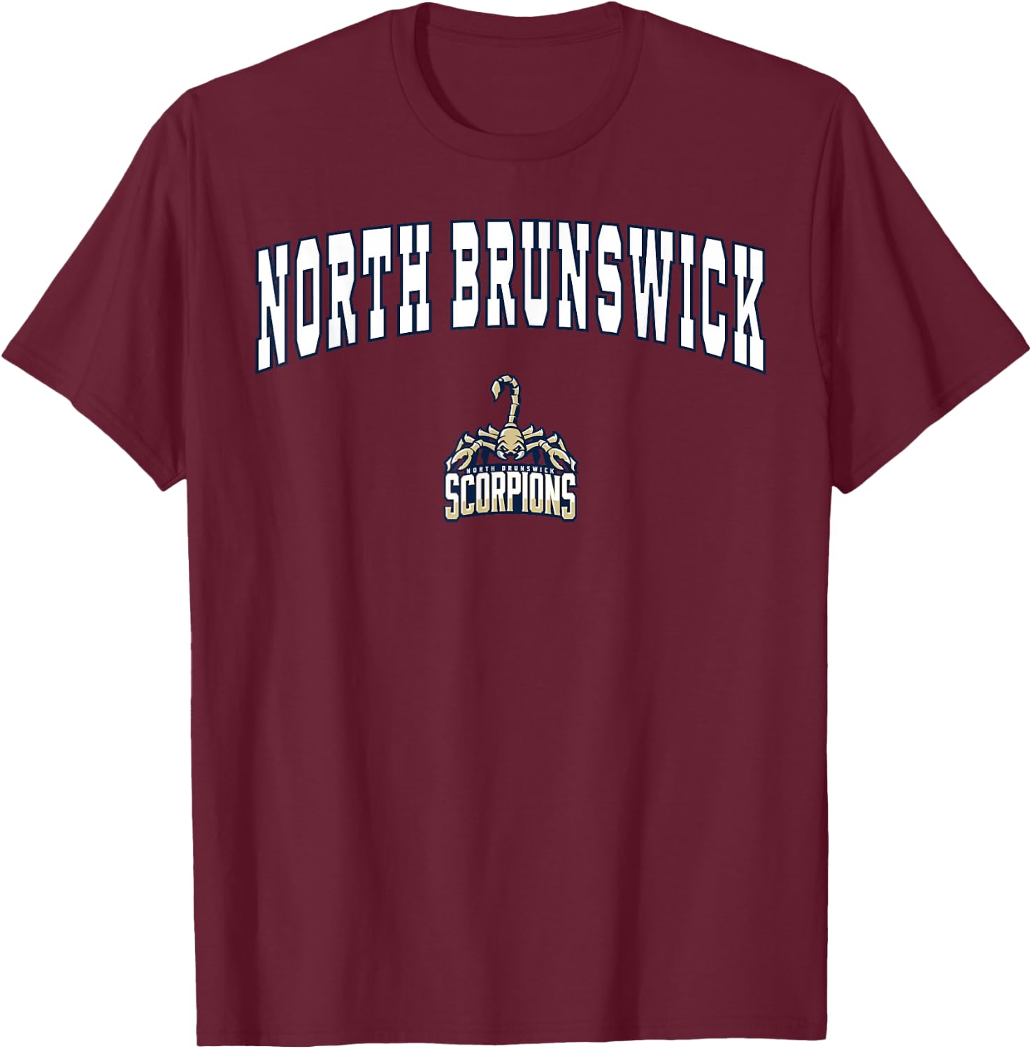North Brunswick High School Scorpions T-Shirt - T-Shirt | Maroon