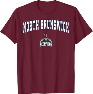 North Brunswick High School Scorpions T-Shirt - T-Shirt | Maroon