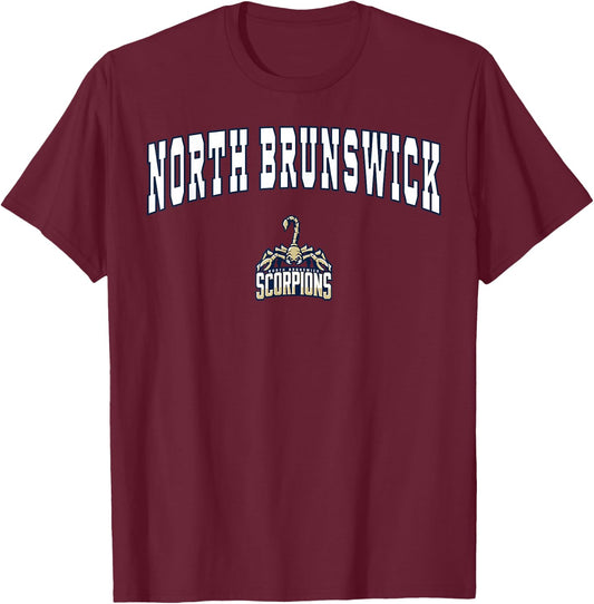 North Brunswick High School Scorpions T-Shirt - T-Shirt | Maroon