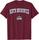 North Brunswick High School Scorpions T-Shirt - T-Shirt | Maroon