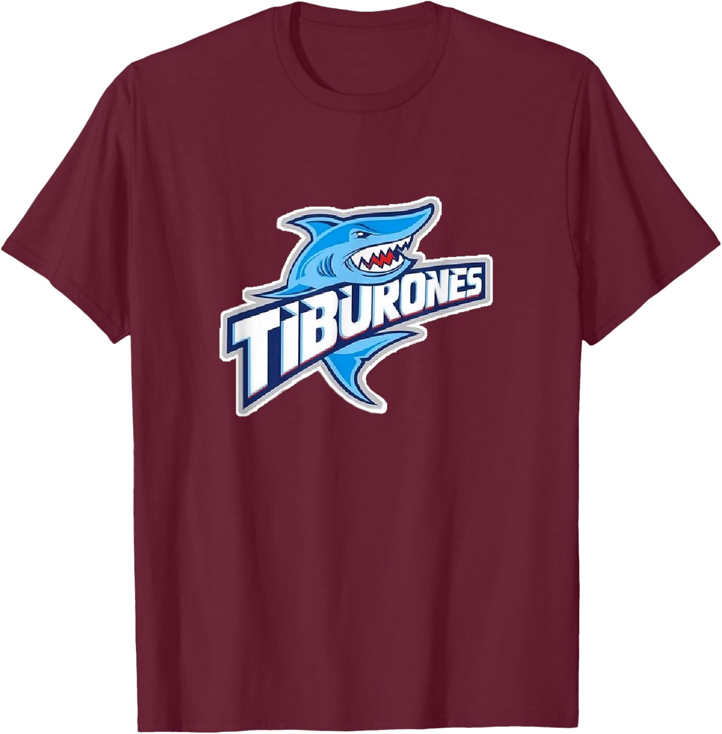 Puerto Penasco Tiburones Rocky Point Sharks Baseball T-Shirt - T-Shirt | Maroon