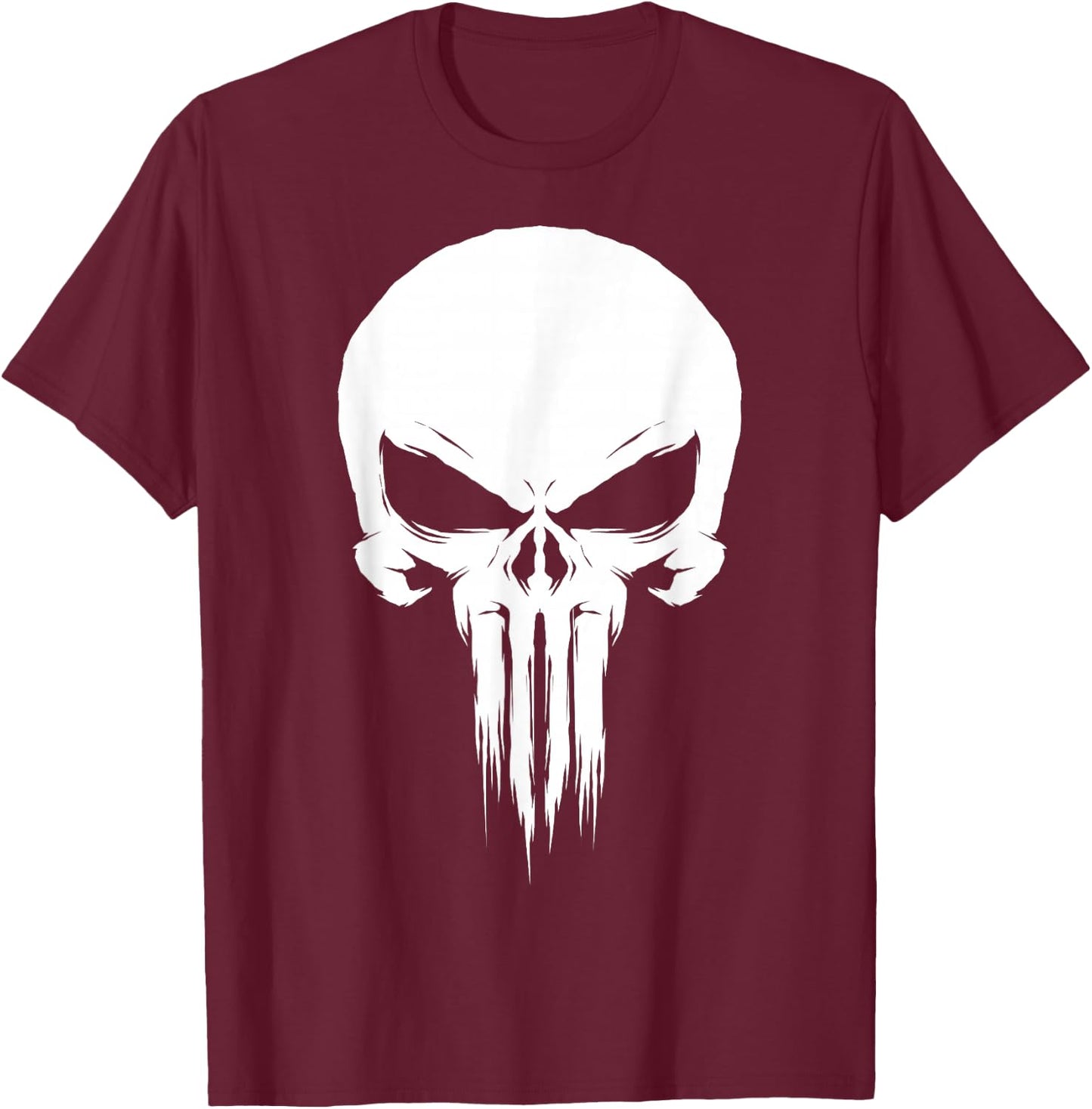 Marvel Original Punisher Painted Chest Logo Graphic T-Shirt - T-Shirt | Maroon