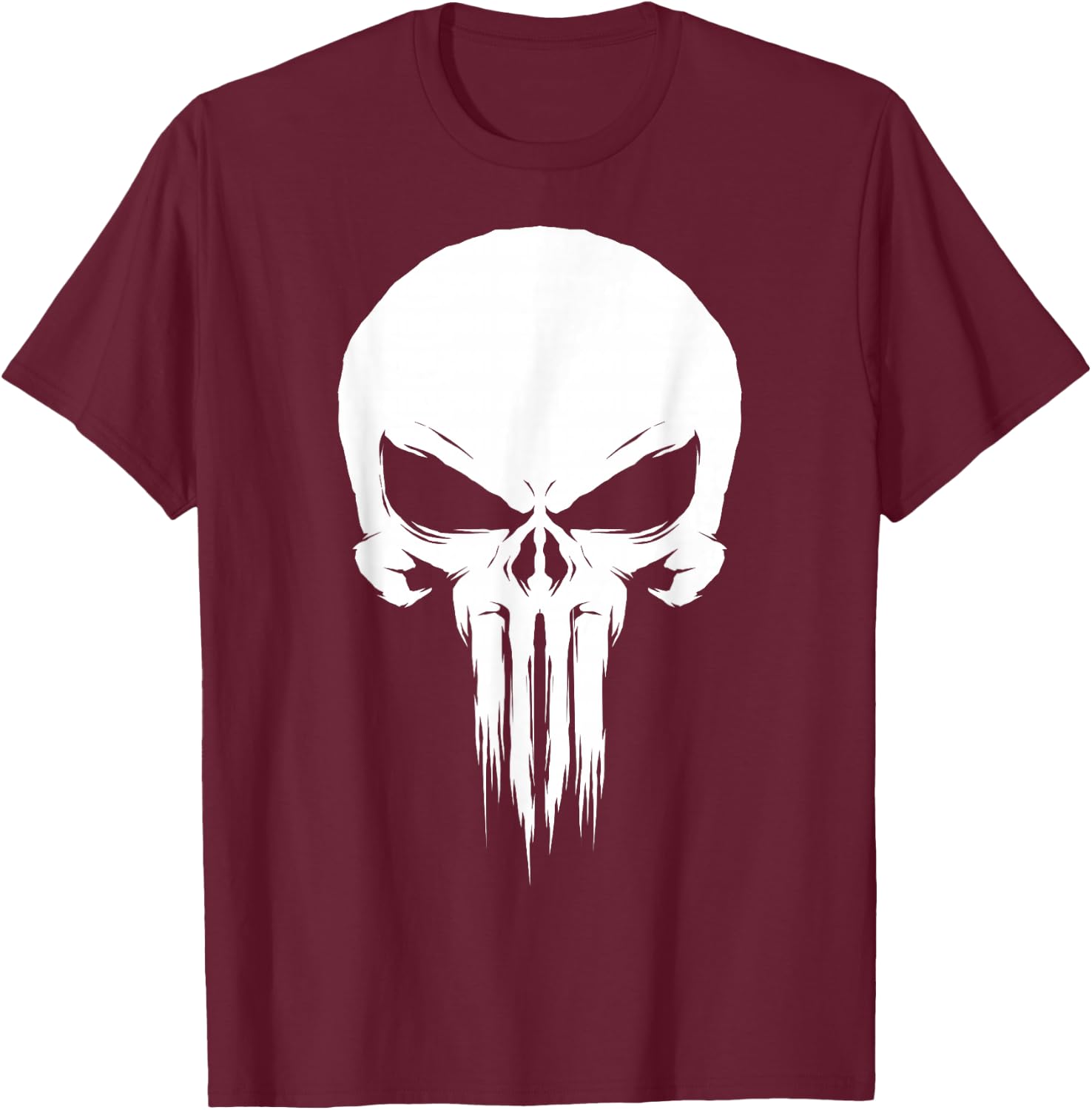 Marvel Original Punisher Painted Chest Logo Graphic T-Shirt - T-Shirt | Maroon