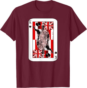 King of Hawai'i Kamehameha (red ink) by Hawaii Nei All Day T-Shirt - T-Shirt | Maroon