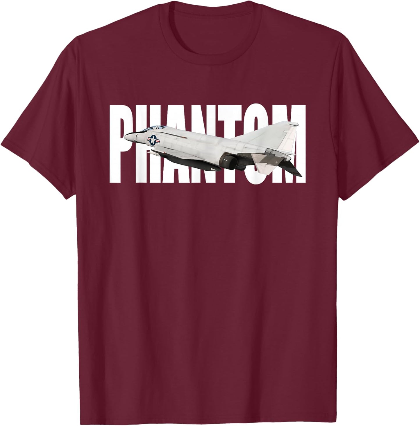 F-4 F4 Phantom 2 II Jet Fighter Plane T-Shirt - T-Shirt | Maroon