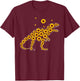 Sunshine Dinosaurs T-rex Sunflower Rex Sun Flower dinosaur T-Shirt - T-Shirt | Maroon