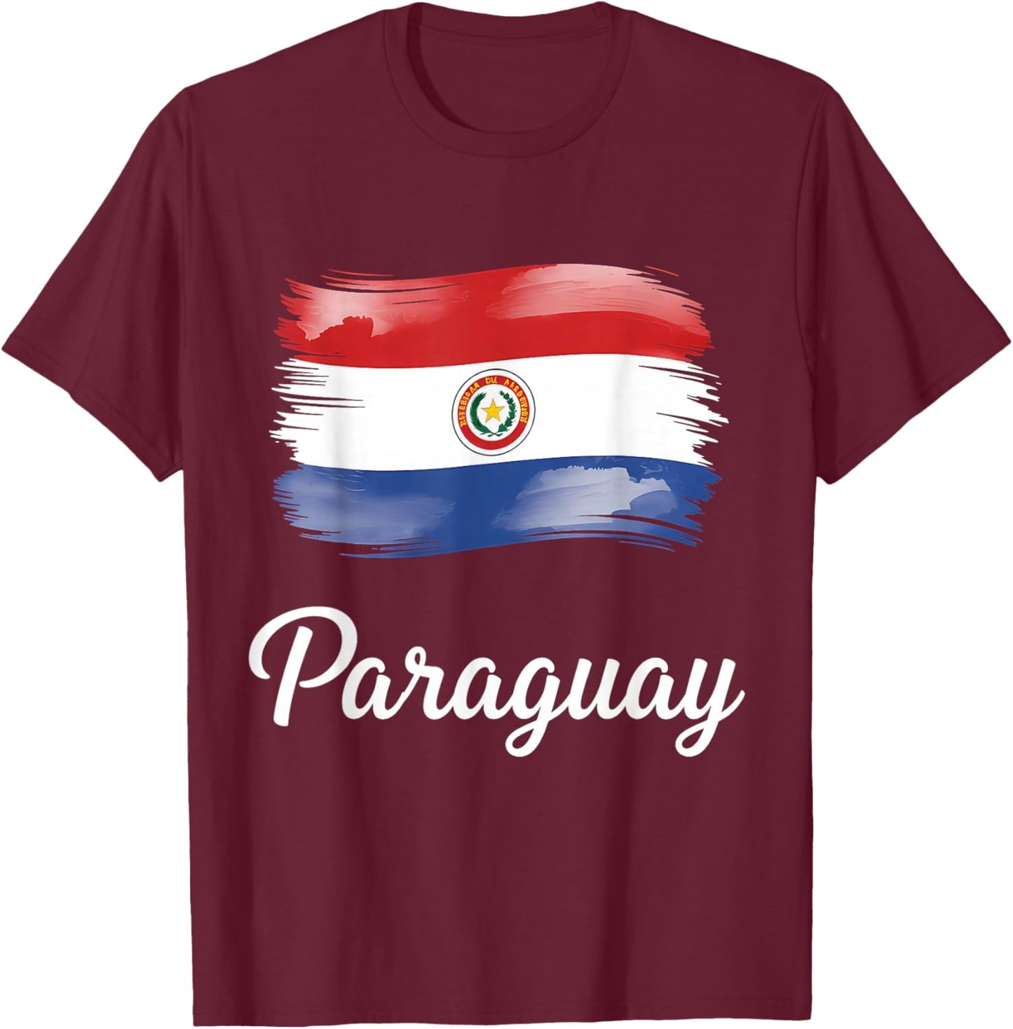 Paraguay Flag Paraguayan Pride T-Shirt - T-Shirt | Maroon