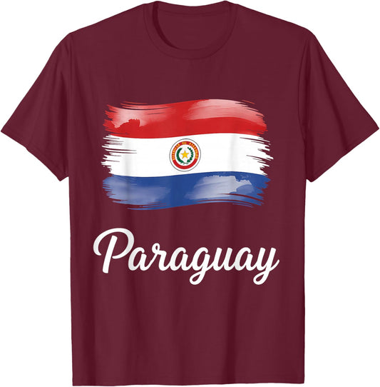 Paraguay Flag Paraguayan Pride T-Shirt - T-Shirt | Maroon