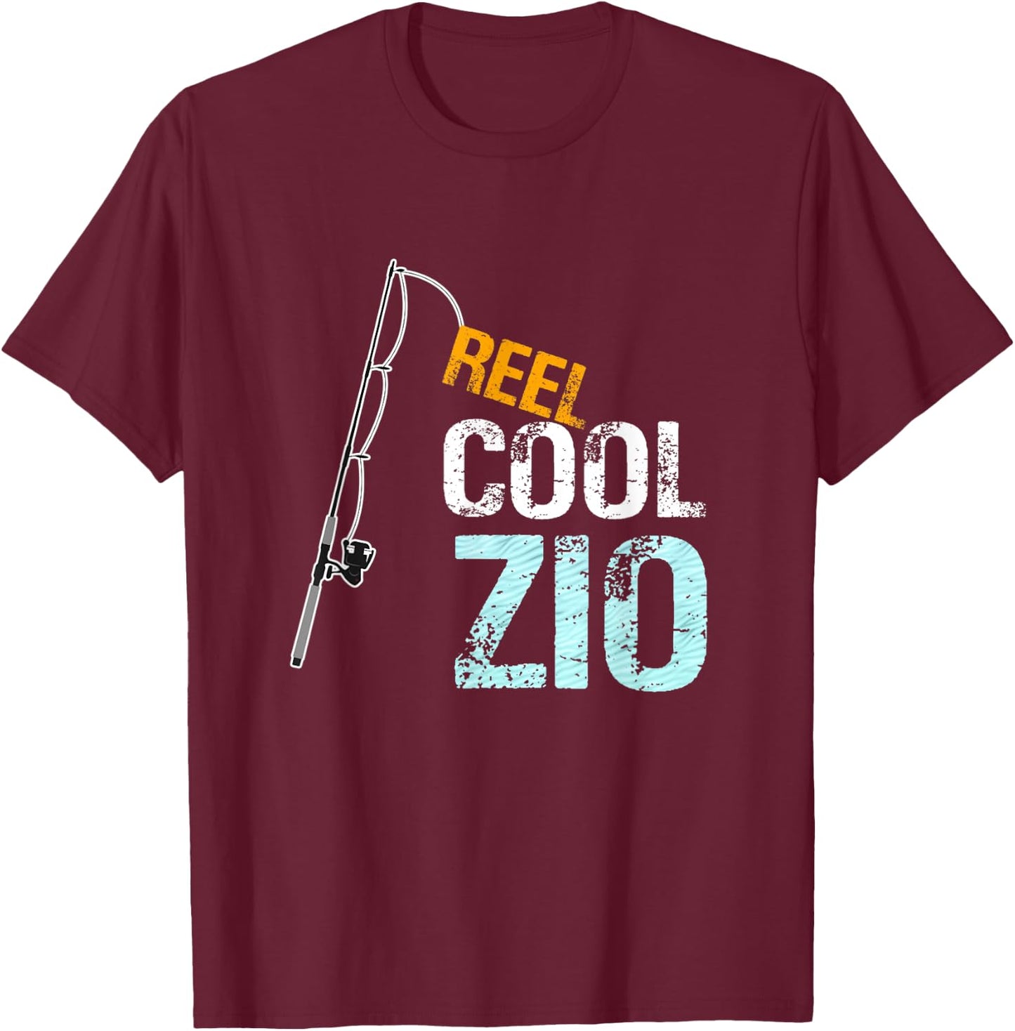Reel Cool Zio graphic Italian Uncle Gift from Niece Nephew T-Shirt - T-Shirt | Maroon