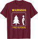 I Pee Outside T Shirt - Camping Shirt T-Shirt - T-Shirt | Maroon