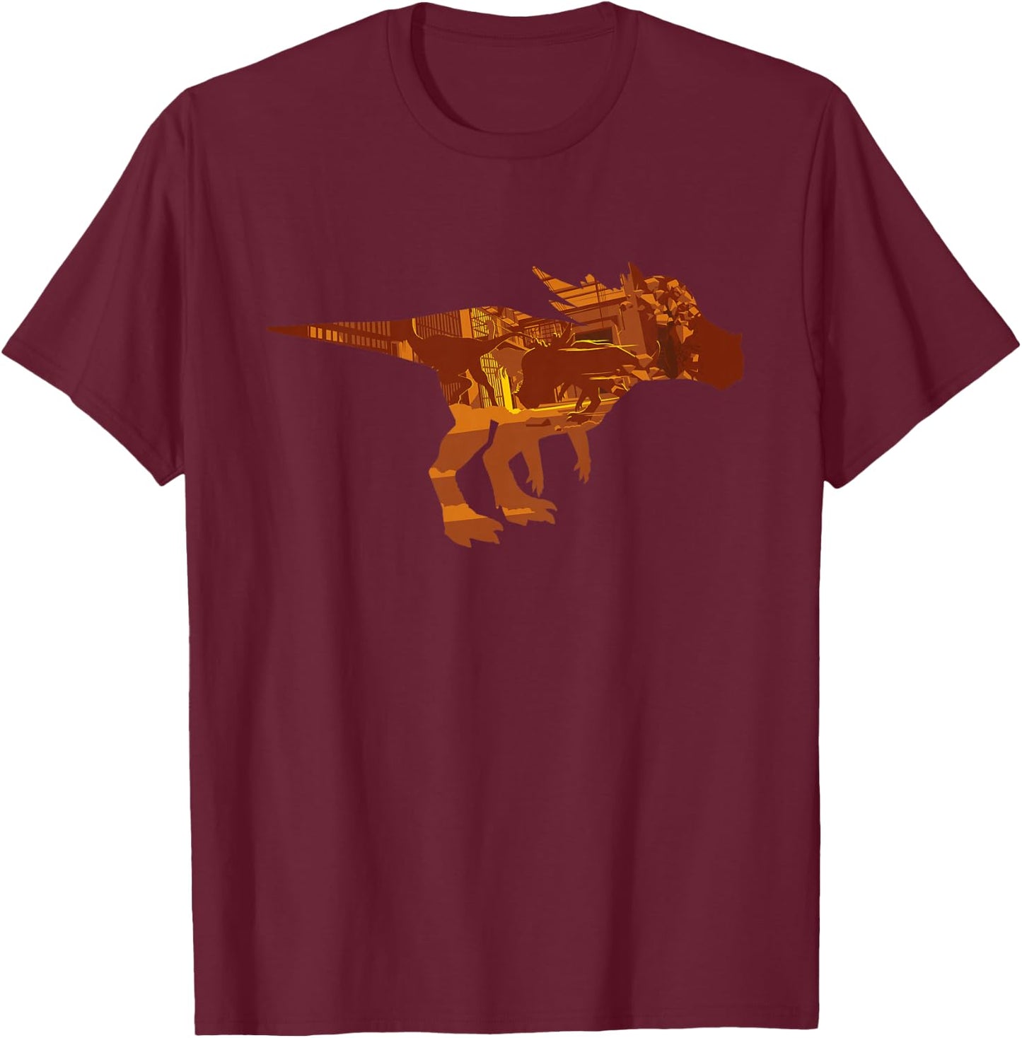 Kids Jurassic World Fallen Kingdom: Brown Stygimoloch T-Shirt - T-Shirt | Maroon