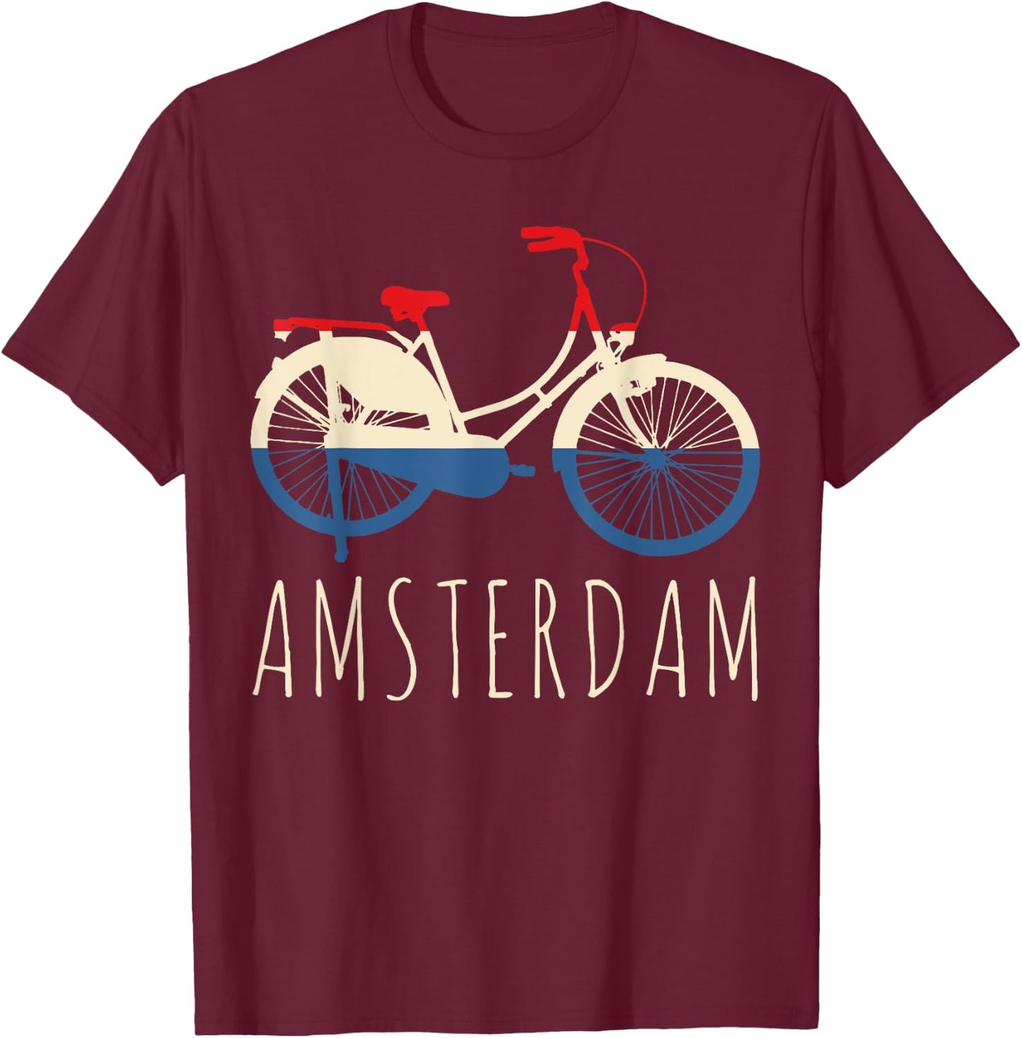 Amsterdam T-Shirt - T-Shirt | Maroon
