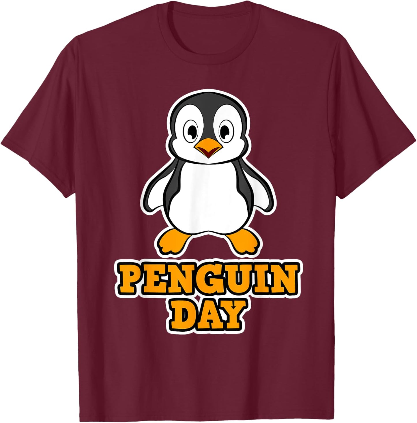 Penguin design - Penguin Day T-Shirt - T-Shirt | Maroon