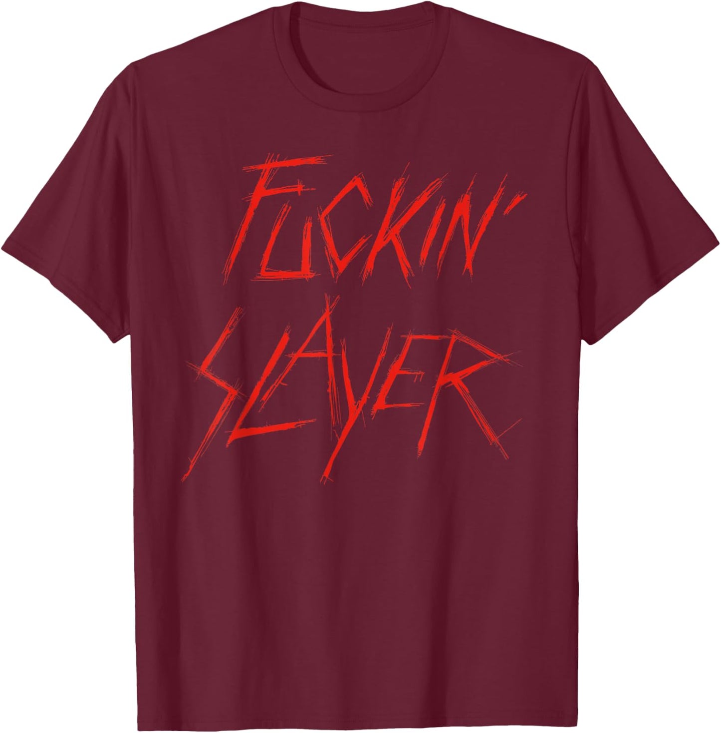 Slayer - F^^^ing Slayer T-Shirt - T-Shirt | Maroon