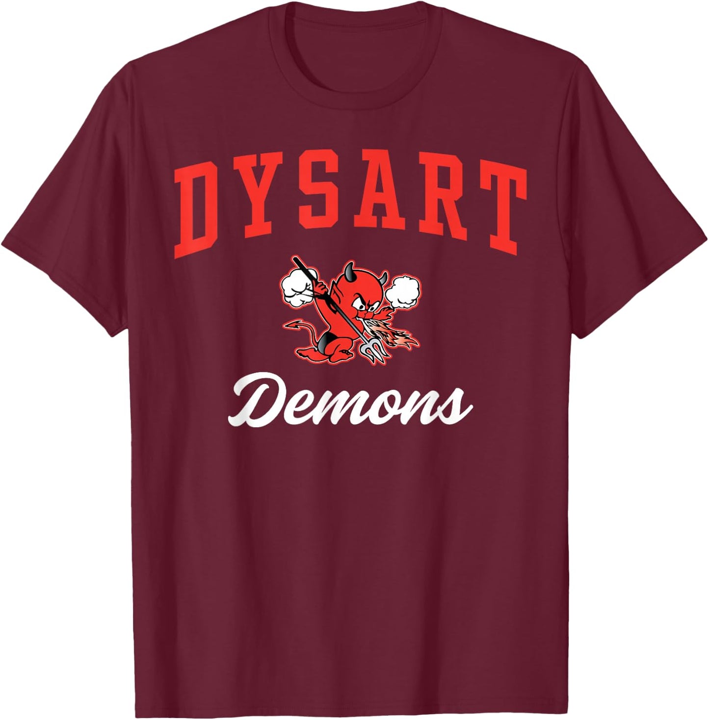 Dysart High School Demons C3 T-Shirt - T-Shirt | Maroon