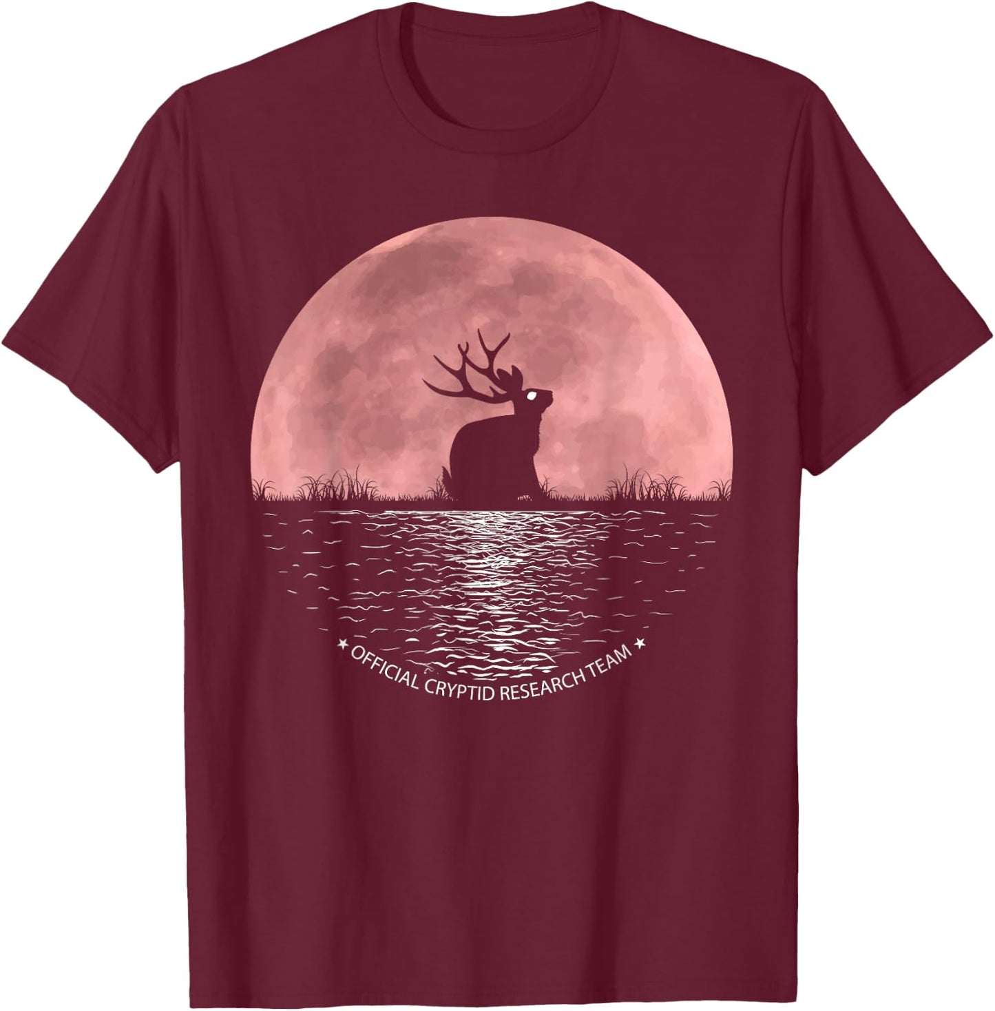 Jackalope Research Team Men Women Kids! Cryptid Jackrabbit T-Shirt - T-Shirt | Maroon