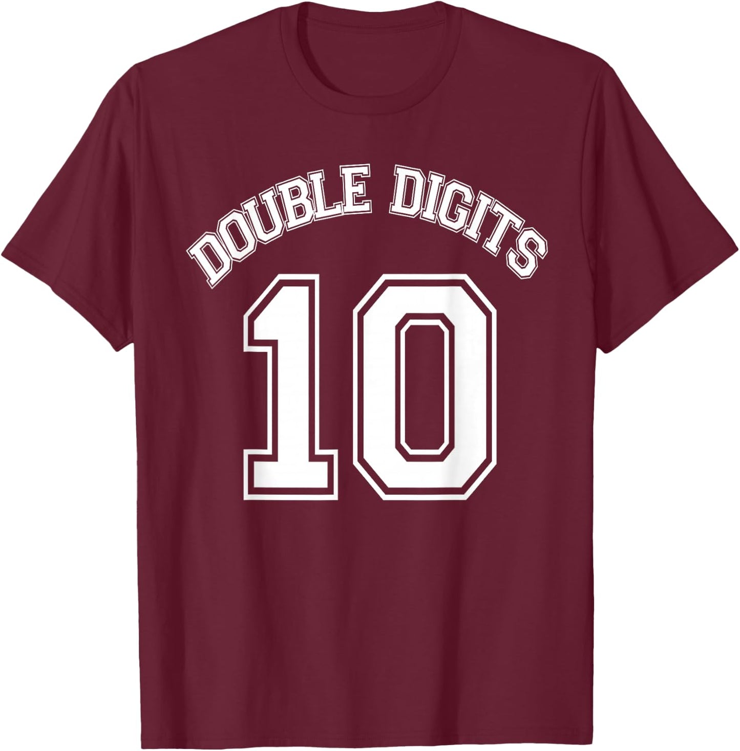 Kids 10th Birthday Double Digits Day T-Shirt - T-Shirt | Maroon