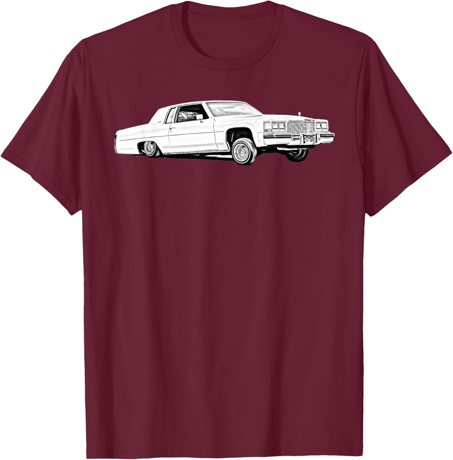Lowrider 80s Coupe low rider shirt car shirt T-Shirt - T-Shirt | Maroon