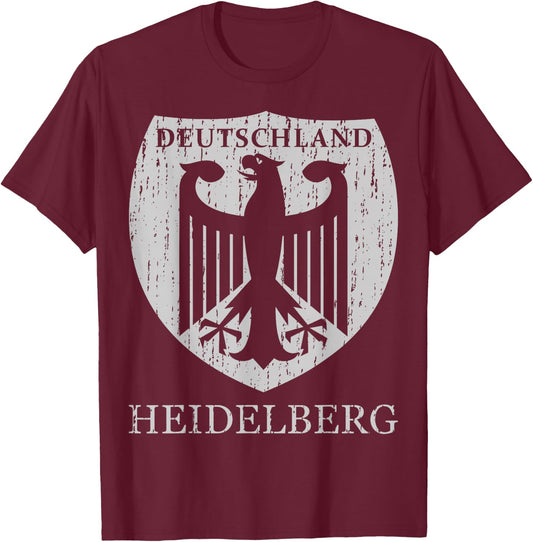 Germany Deutschland Heidelberg T-Shirt - T-Shirt | Maroon