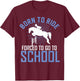 Born to Ride Equestrian horseback riding Gift girls T-Shirt - T-Shirt | Maroon