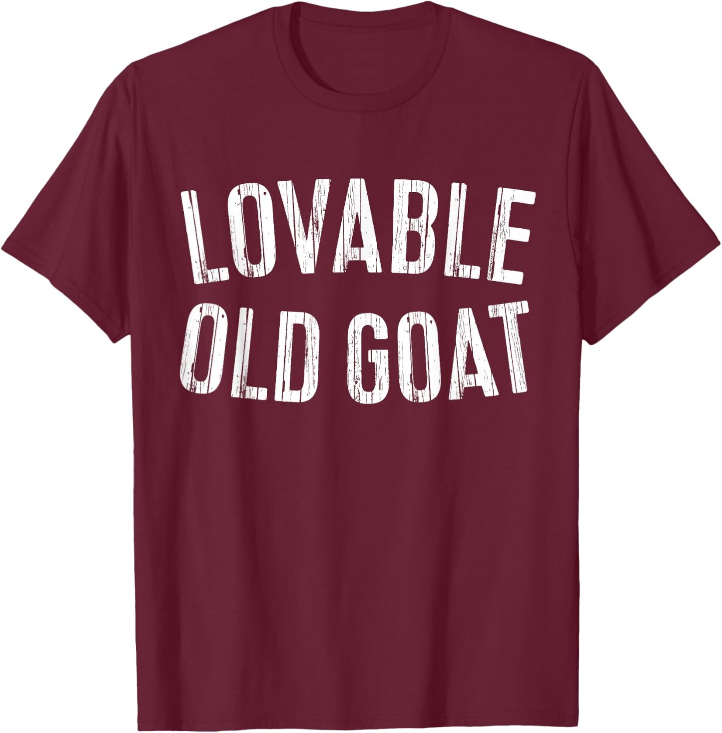 Lovable Old Goat Shirt Funny Men T-Shirt - T-Shirt | Maroon