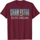 Charleston South Carolina SC Arthur Ravenel Jr. Bridge Gift T-Shirt - T-Shirt | Maroon