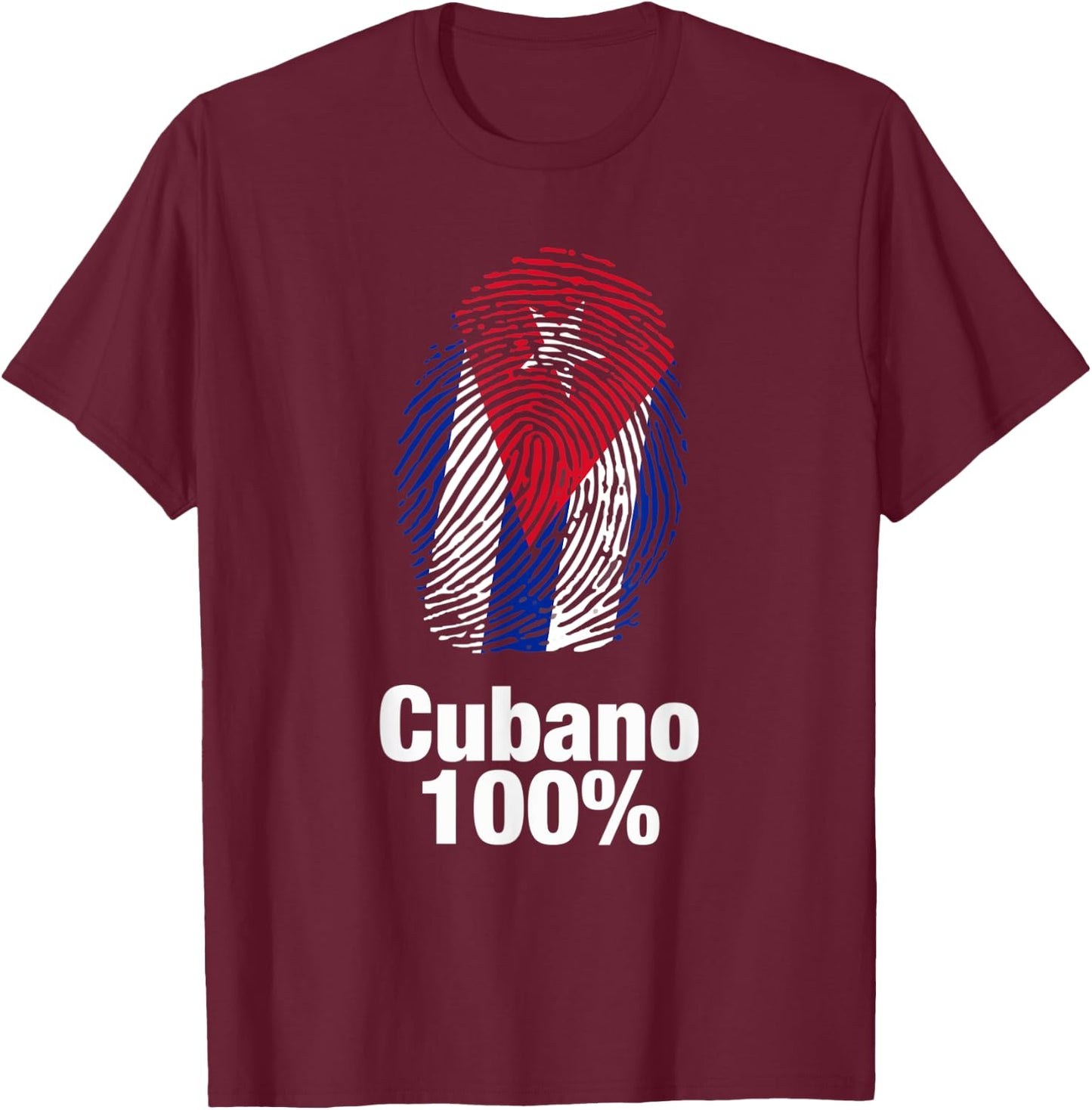 Cubano cien por ciento T-Shirt - T-Shirt | Maroon
