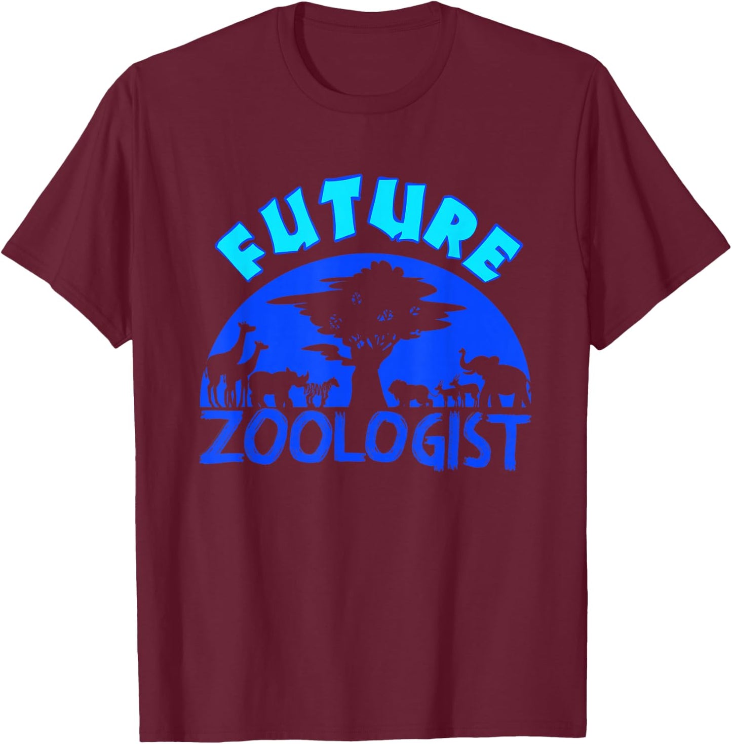 Future Zoologist Cute Zoology Students Funny Zoo Keeper Gift T-Shirt - T-Shirt | Maroon