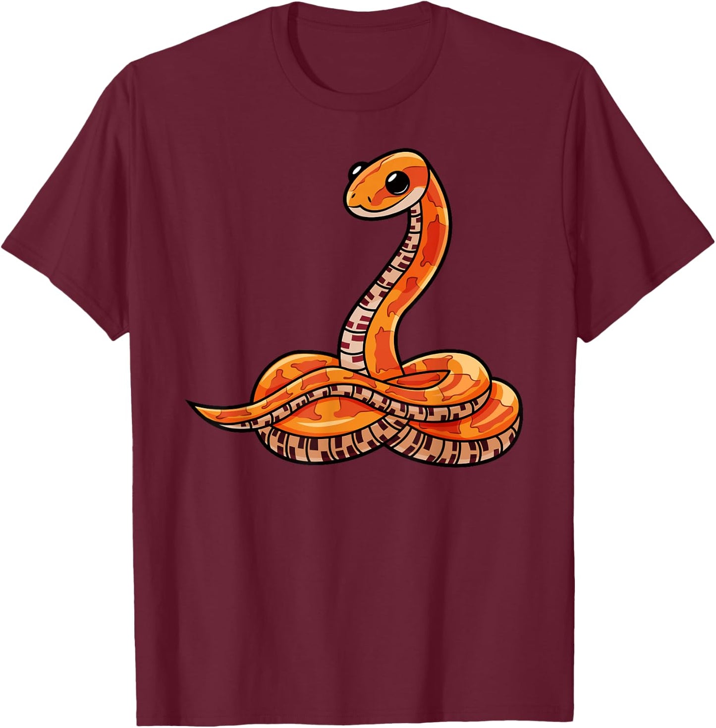 Cute Corn Snake T-Shirt - T-Shirt | Maroon