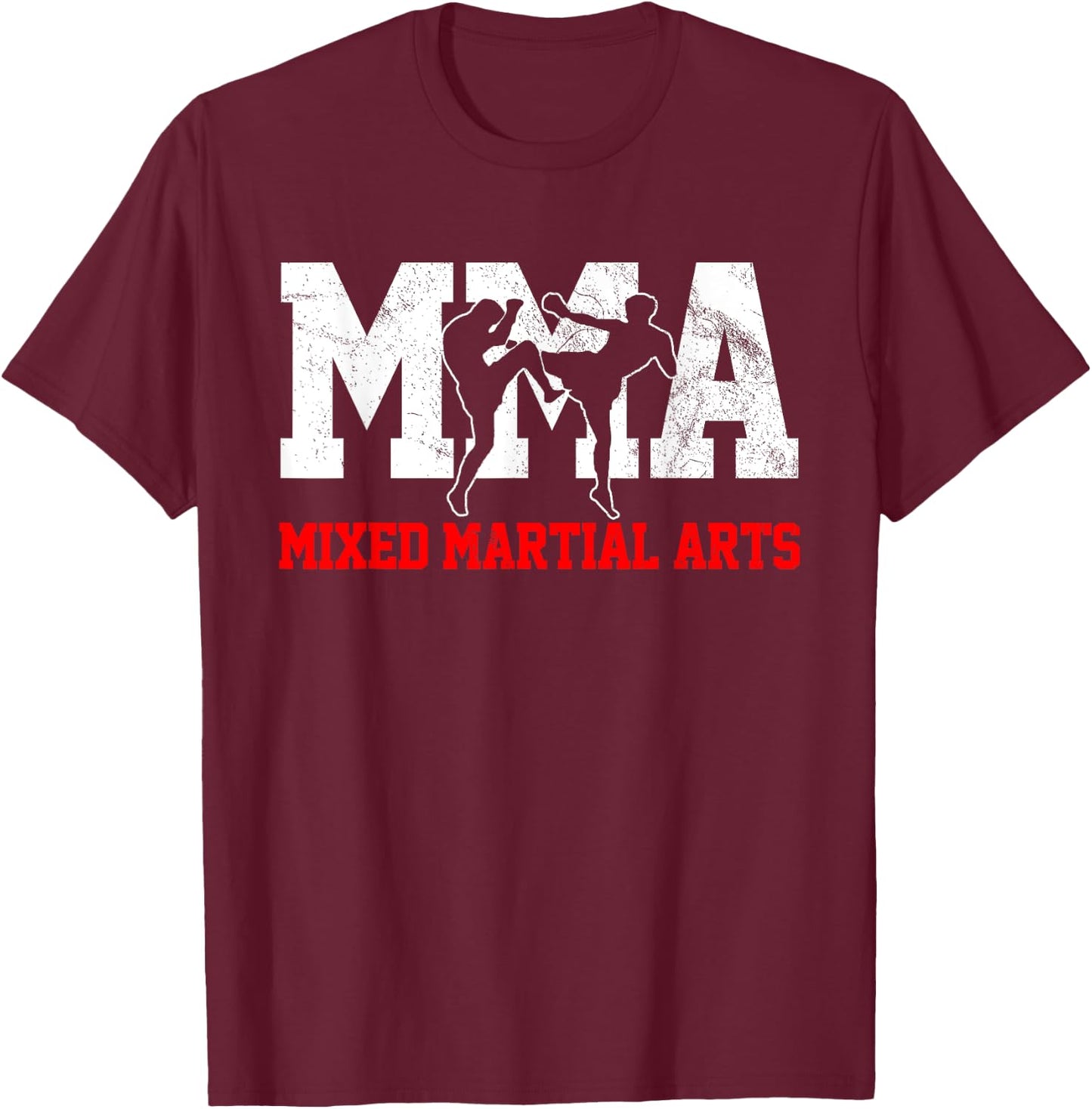 MMA Kickboxin Fighter T-Shirt - T-Shirt | Maroon