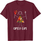 Funny Artsy Girl, Women Artists T-Shirt - T-Shirt | Maroon