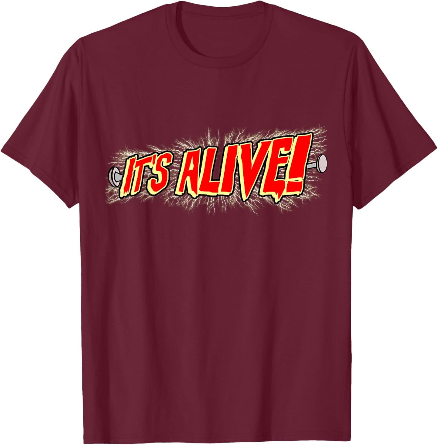 It's Alive Frankenstein T-Shirt - T-Shirt | Maroon