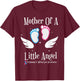 Mother Of A Little Angel Pregnancy and Infant Loss T-Shirt - T-Shirt | Maroon