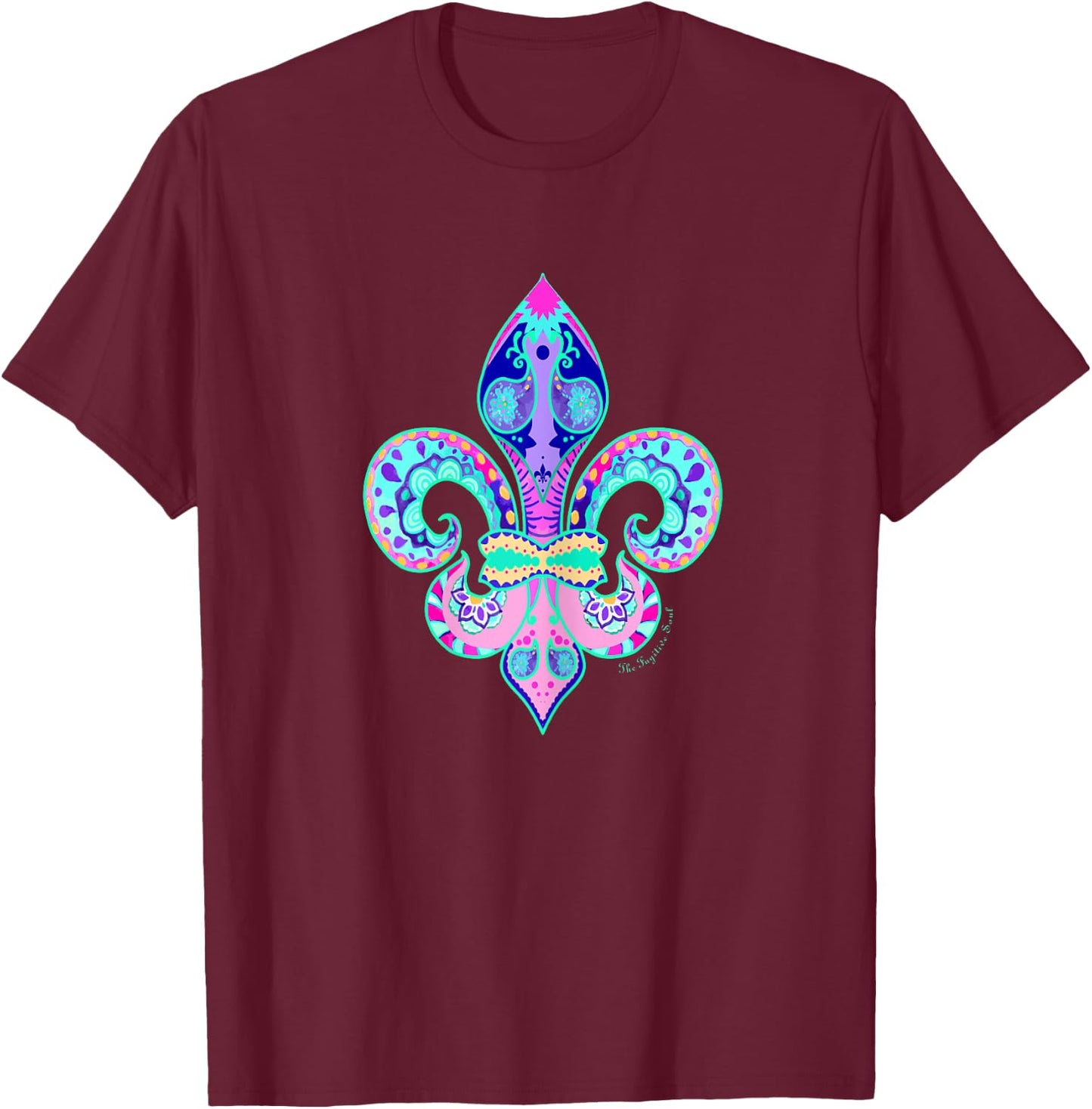FLEUR DE LIS - Ladies & Youth T-Shirt - T-Shirt | Maroon