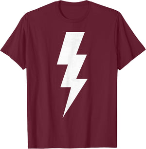 Electricity Power with Lightning Sign t shirt T-Shirt - T-Shirt | Maroon